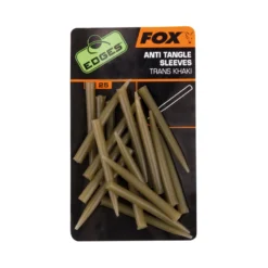 Fox Edges Anti Tangle Sleeves Trans Khaki 25pcs