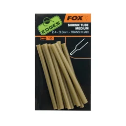 Fox Edges Shrink Tube Medium 2.4-0.8mm Trans Khaki 10pcs