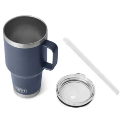 Yeti Rambler 35 Oz Straw Mug - Navy -Vis Drang Verkoopwinkel SKU 0327 NVY 3