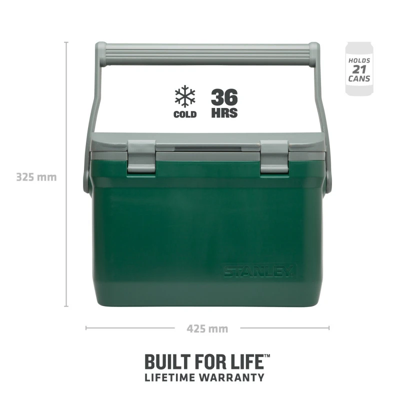 Stanley The Easy Carry Outdoor Cooler 15.1L - Green 3 Stanley The Easy Carry Outdoor Cooler 15.1L - Green - Afbeelding 3