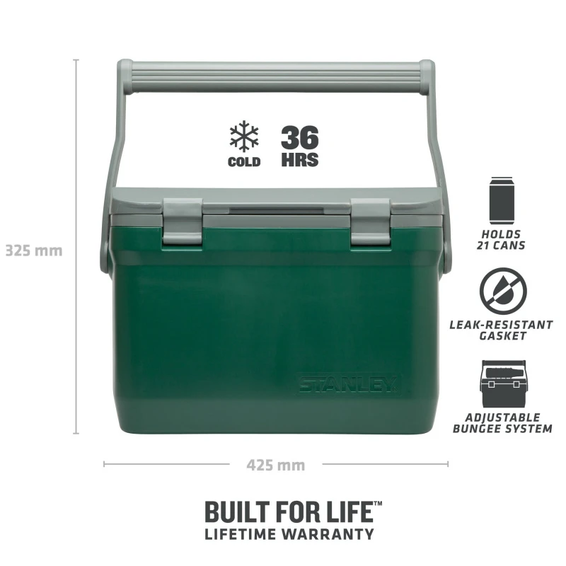 Stanley The Easy Carry Outdoor Cooler 15.1L - Green 6 Stanley The Easy Carry Outdoor Cooler 15.1L - Green - Afbeelding 6