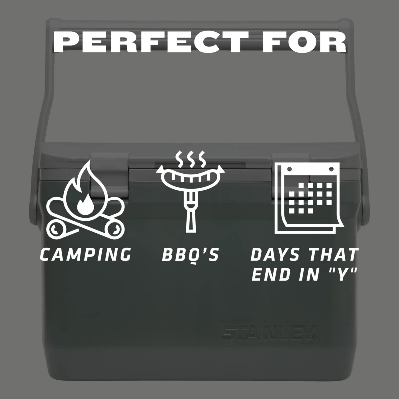 Stanley The Easy Carry Outdoor Cooler 15.1L - Green 7 Stanley The Easy Carry Outdoor Cooler 15.1L - Green - Afbeelding 7