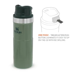 Stanley The Trigger-Action Travel Mug .47L - Hammertone Green -Vis Drang Verkoopwinkel ST1006439030 5